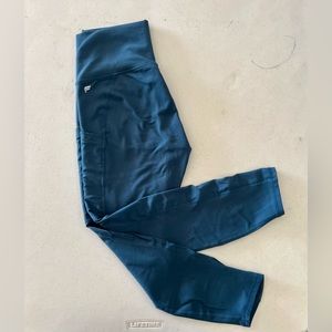 Fabletics Powerhold Leggings, Teal, Size S